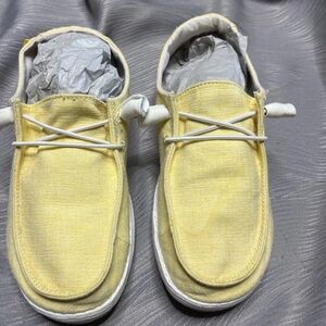 Hey Dude Women's Sneakers in Light Yellow